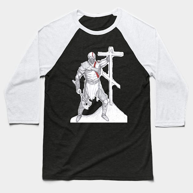 Kratos with a cross Baseball T-Shirt by Dionis